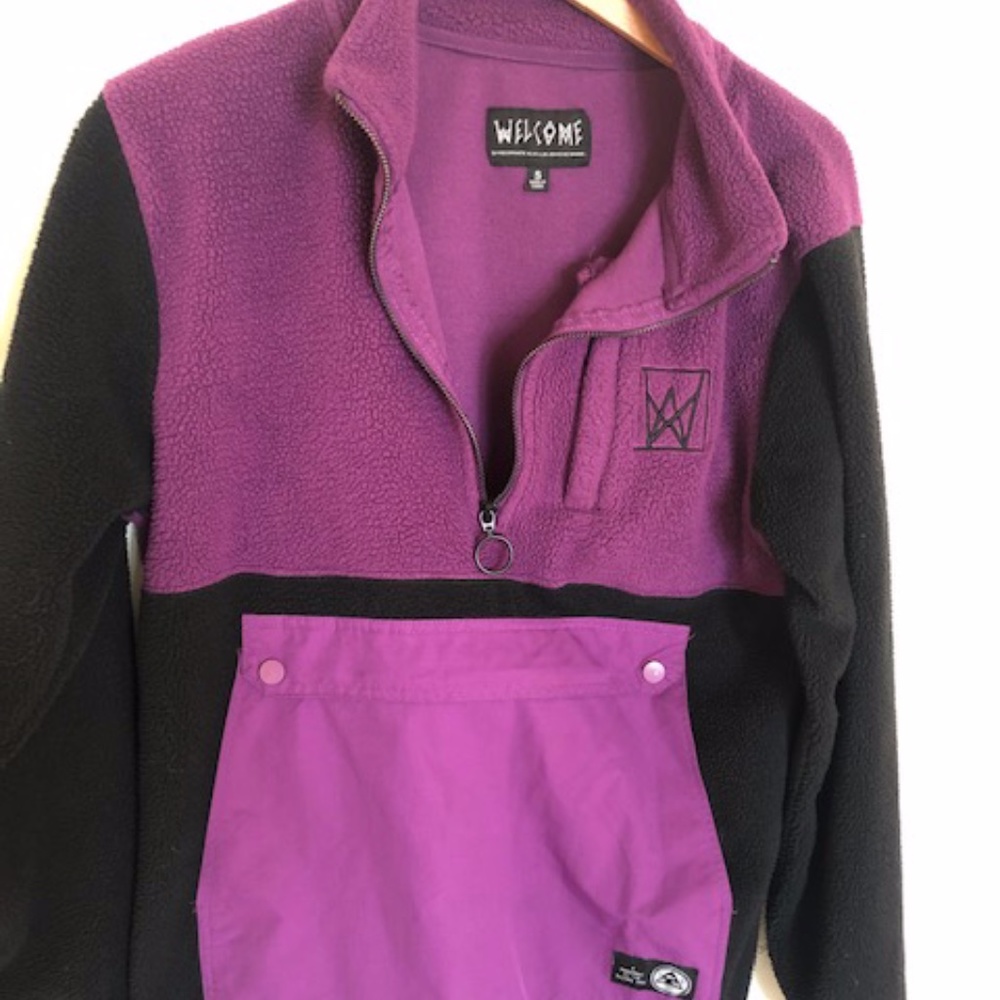 Welcome Skateboards Jacket Purple/ Black